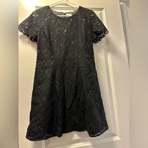 Jcrew factory black lace dress